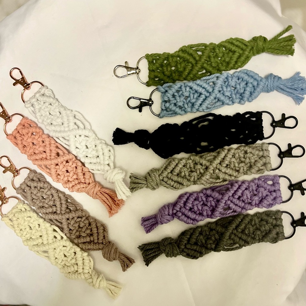 Handcrafted Macramé Keychain Set - Multicolor - Picture 7 of 7